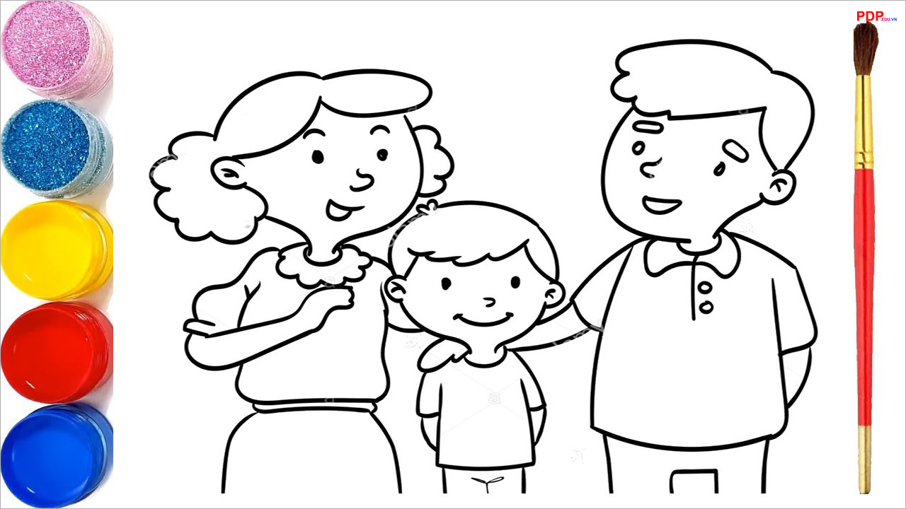Top 4 ý tưởng dành cho bé vẽ tranh đề tài gia đình đơn giản