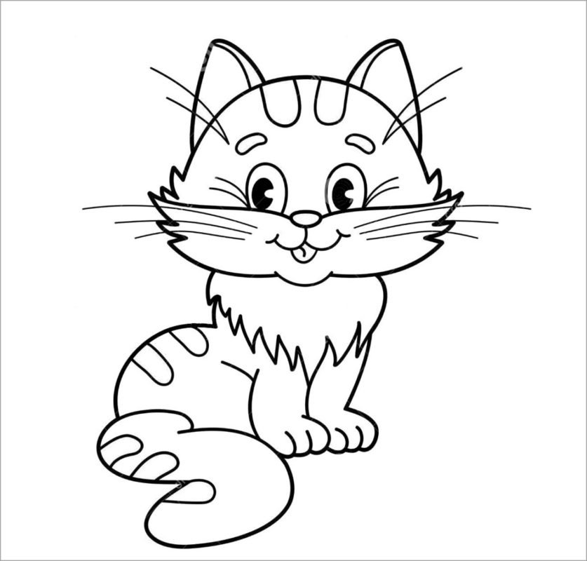 Tuyển Tập Tranh Tô Màu Con Mèo Cho Bé Đáng Yêu Nhất